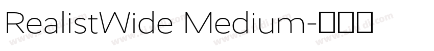 RealistWide Medium字体转换